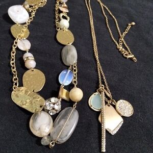 Goldtone necklaces